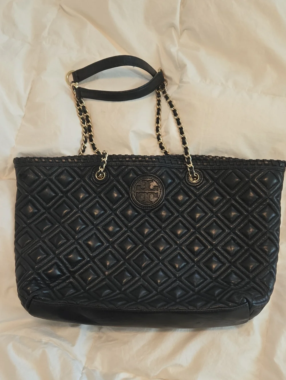 Tory Burch large quilted tote
